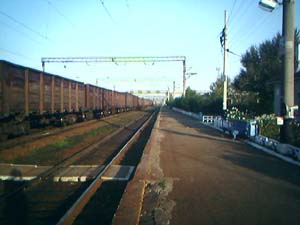 Перрон станции Шкотово